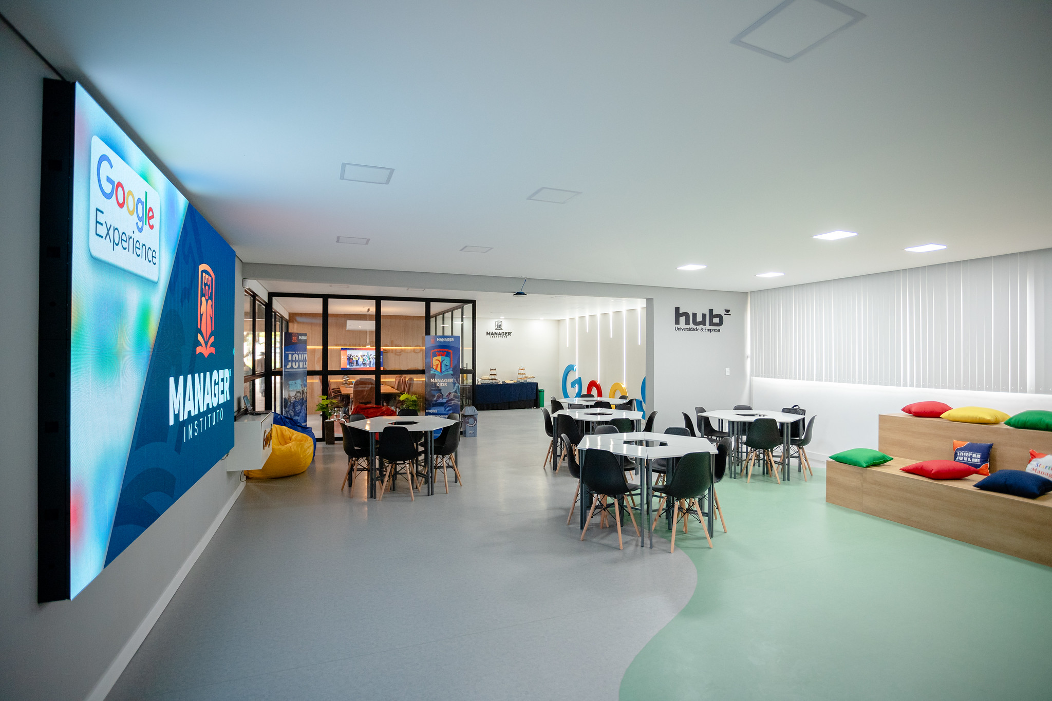 Espaço Google Experience do hub Universidade e Empresa do Instituto Manager