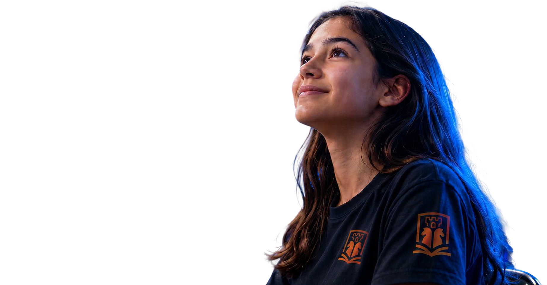 Jovem aluna do ecossistema Manager Educação